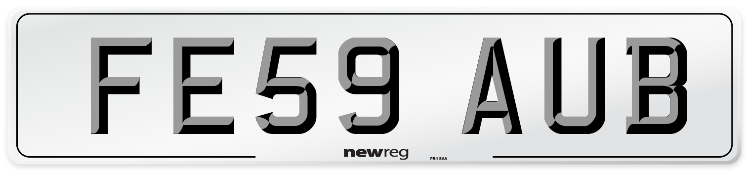 FE59 AUB Number Plate from New Reg